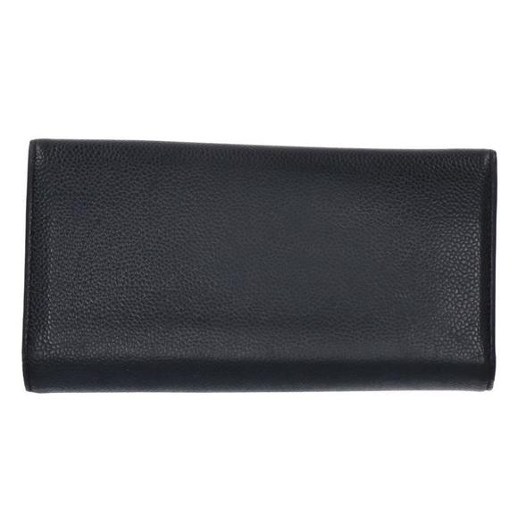 Chanel Caviar Wallet Bi-fold Skin Long Cocomark Black - Picture 1 of 9